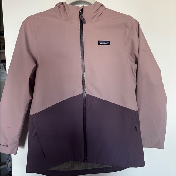 Patagonia Other - Patagonia Two-Tone Hooded Shell Jacket in Dusty Rose and Plum